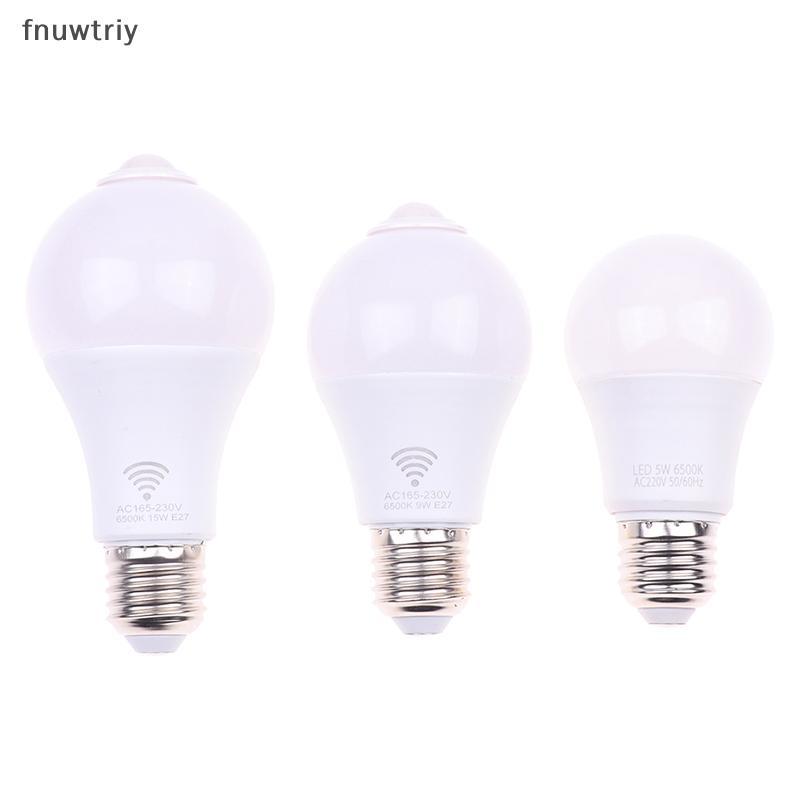 [fnuwtriy] E27 PIR Motion Sensor Lamp หลอดไฟ LED พร้อม Motion Sensor Motion Detector ไฟกลางคืน