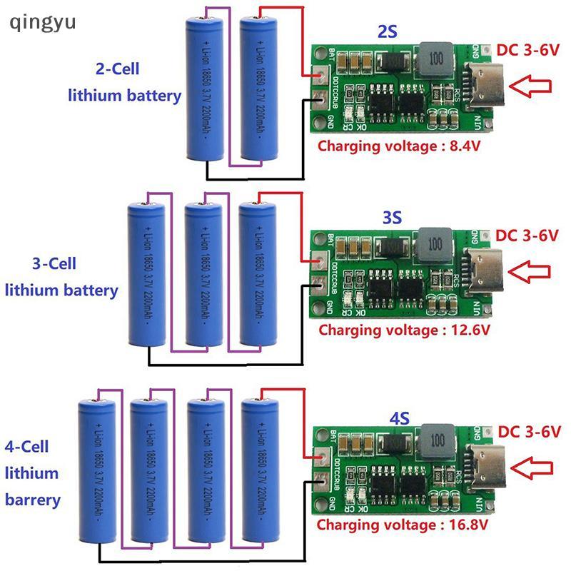 [qingyu] 2S 3S 4S 1-4A Booster Module Lithium Polymer Battery โมดูลชาร์จ Step-Up Boost LiPo Polymer Li-Ion Charger สต็อกใหม่