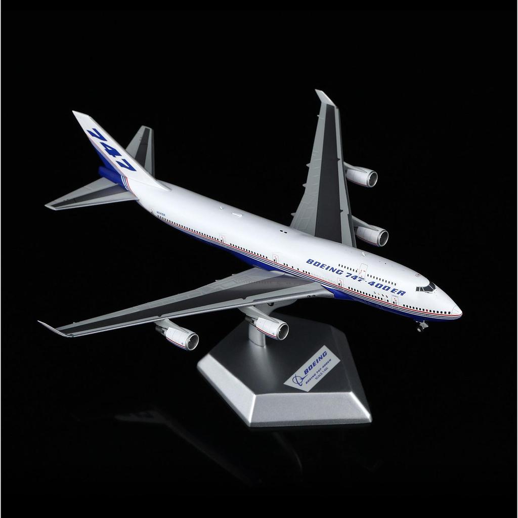 HX 1/400 โบอิ้งโรงงานเดิมเคลือบโบอิ้ง 747-400ER N747ER รุ่นโลหะผสมพร้อมขายึด