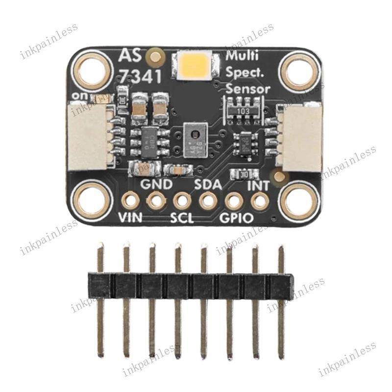 บอร์ดแยกสําหรับ AS7341 เซ็นเซอร์สีอ่อน 10 ช่อง STEMA QT/Qwiic สําหรับ