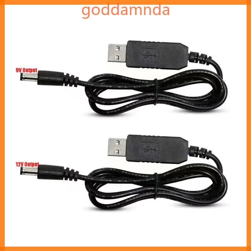 GODD สาย USB USB to DC 5 5x2 1 มม.สายชาร์จสายไฟ 5V to DC