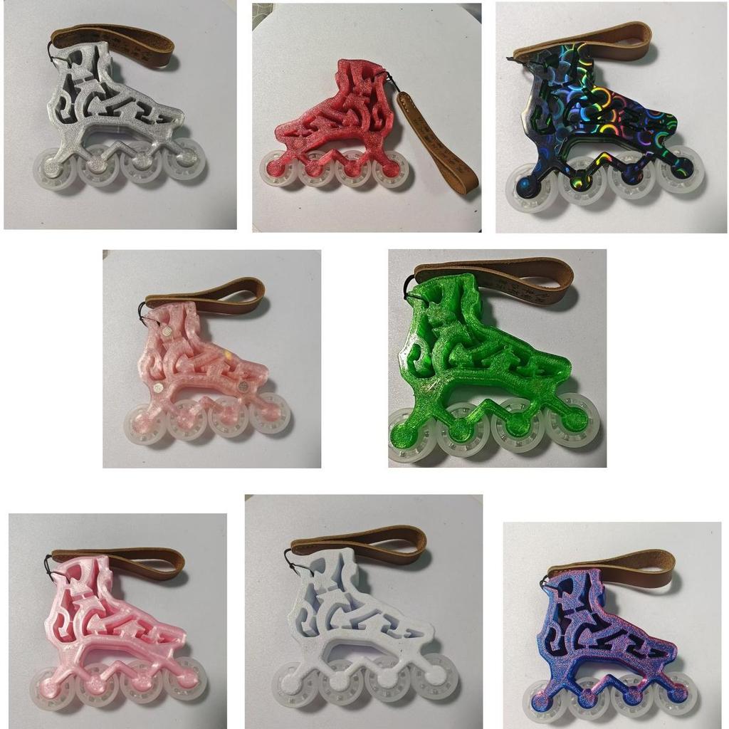 Old A Roller Skate Creation Pole Roller Skate Shoes Small Model Lucky Roller Skate จี้ขนาดเล็ก Rolle