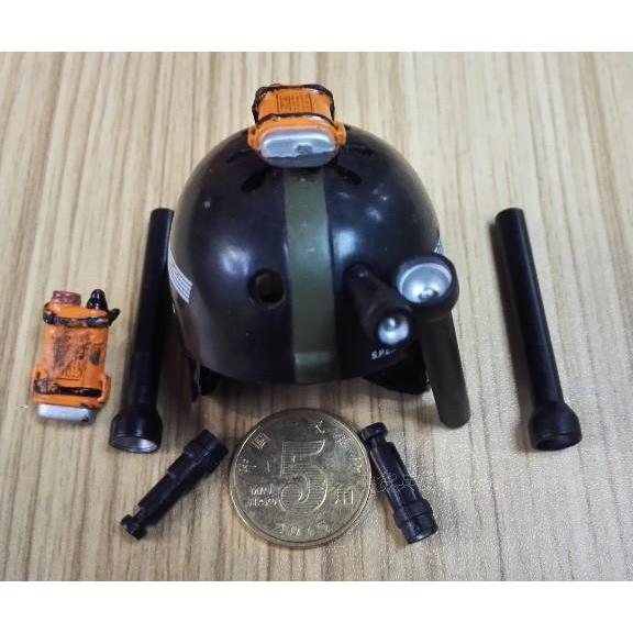 1: 6 อุปกรณ์เสริมทหารไฟฉายหมวกกันน็อค Light Miner รถจักรยานยนต์ Racer World War II TL ACE HT DID