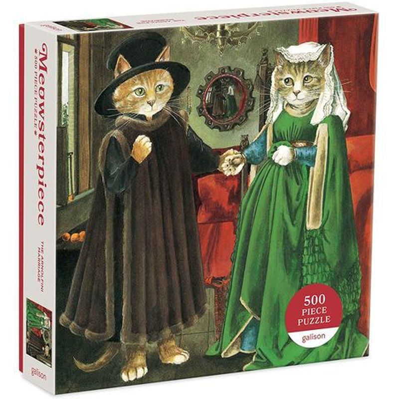 现货Galison Arnolfini Marriage 猫礼ใหม่ 500片
