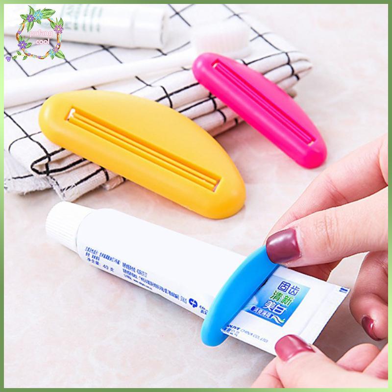 PUCOOL ยาสีฟัน Squeezer คู่มือบีบยาสีฟันหลอดคลิปมัลติฟังก์ชั่ Facial Cleanser Dispenser Squeezer อุปกรณ์ห้องน้ํา TH