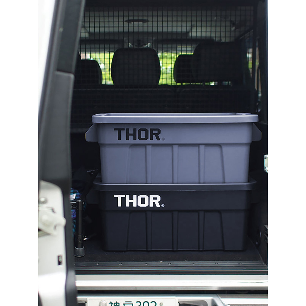 THOR Black Army Green Sealed Transport Box Japan Limited Outdoor Camping Transport Box with Lid Stor
