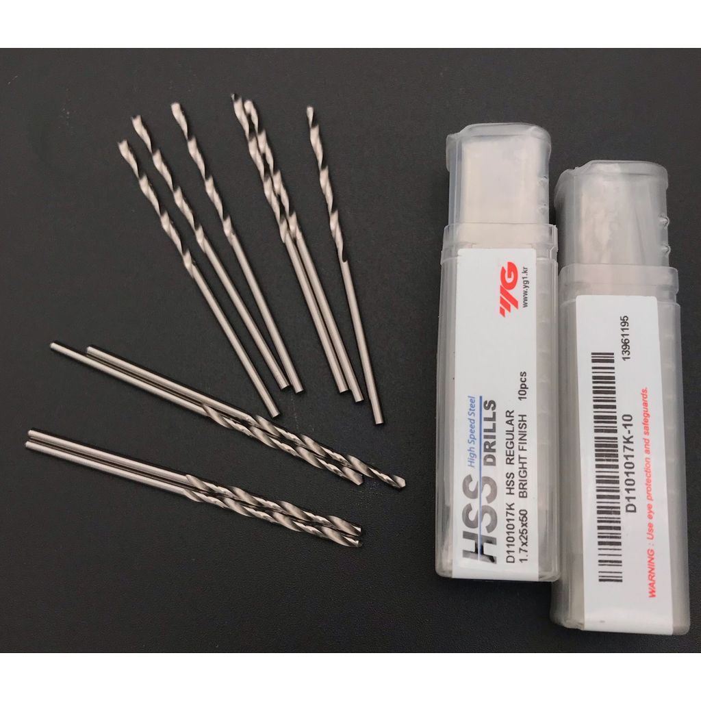 นําเข้าเกาหลี YG Perforated Straight Shank Twist เจาะ Bit 0.35 0.50.40.6 0.7 0.8 0.9 1.1 1.2