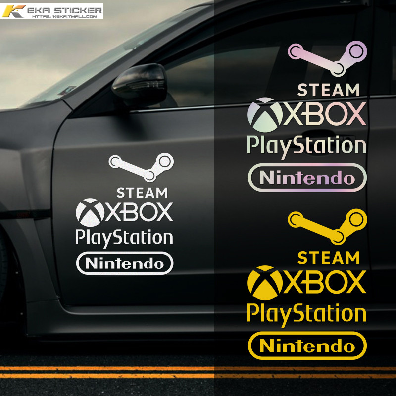 Nintendo Game steam Car Sticker Body Side Door Decorative Car Sticker xbox Game Console Sticker สติ๊