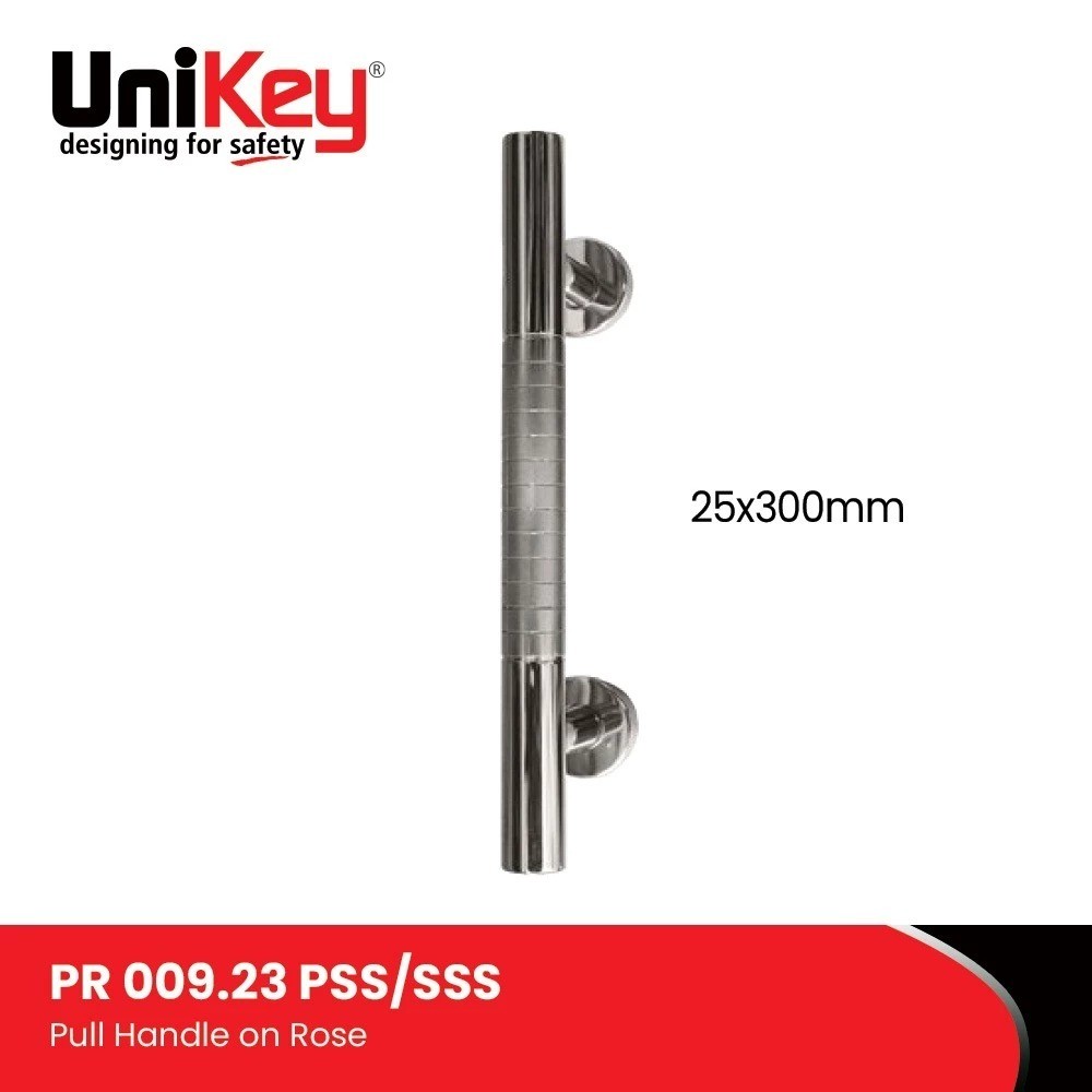 Shinomarket - UniKey Pull Handle On Rose PR 009.23 25x300MM PSS/SSS DOOR Handle