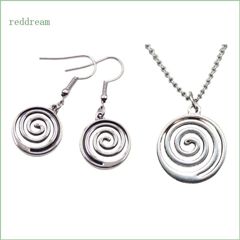 REDD Daily Wear สร้อยคอจี้ Swirl Round Swirl โซ่เสื้อกันหนาวยอดนิยม Swirl Choker