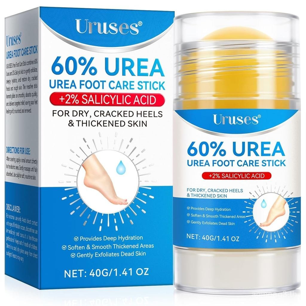 UrusesUrea60%plusSalic Acid2%UreaFootCareStick,FootforFootCallusRemover,MoisturizerStickforDryed Hee