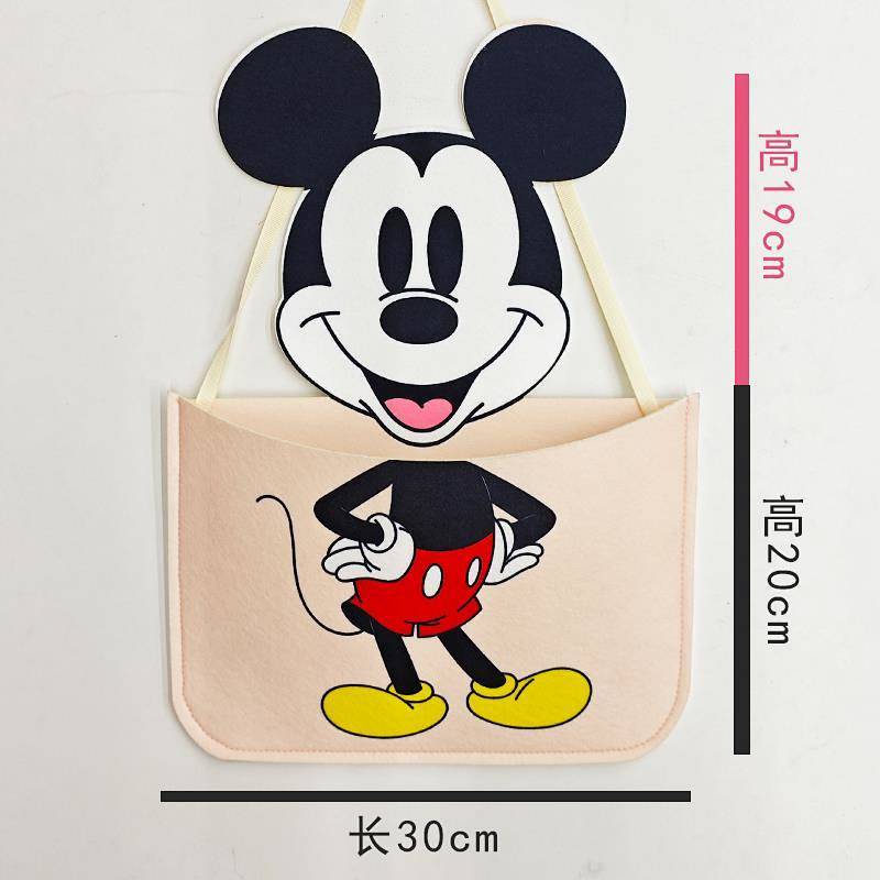 Home Artifact Storage Wall-Mounted Shelf Pocket Dormitory after Coming Hanging Hanging Bag Fabric Wa