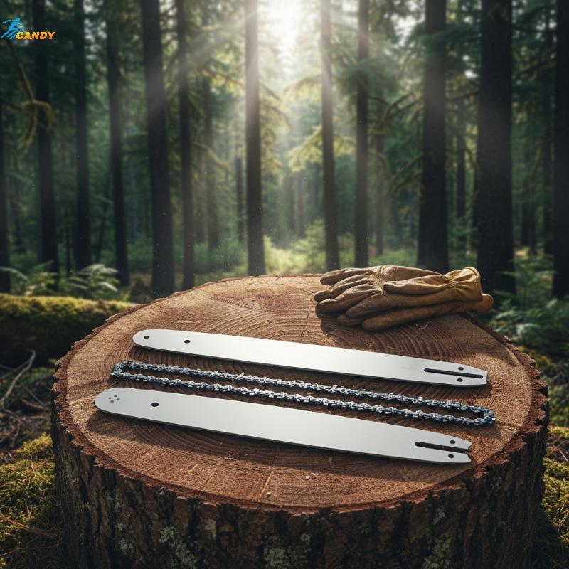 NDY 16 นิ้ว 56 Drive Chainsaw Chain Guide Bar และ Saw Chain Set 3/8" Pitch Chain Low-Kaiba สําหรับเค
