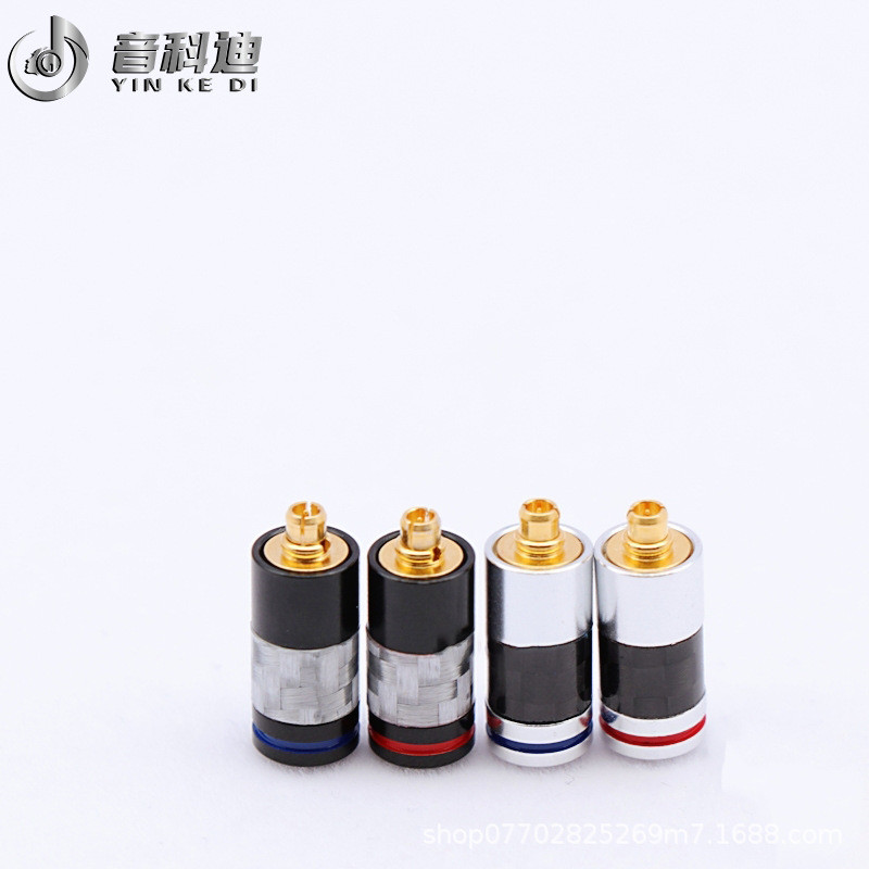 Mmcx หูฟังชายหัวขยายเปิด Pin ทองแดงทั้งหมด Non-Magnetic คาร์บอนไฟเบอร์หูฟัง mmcx Pin