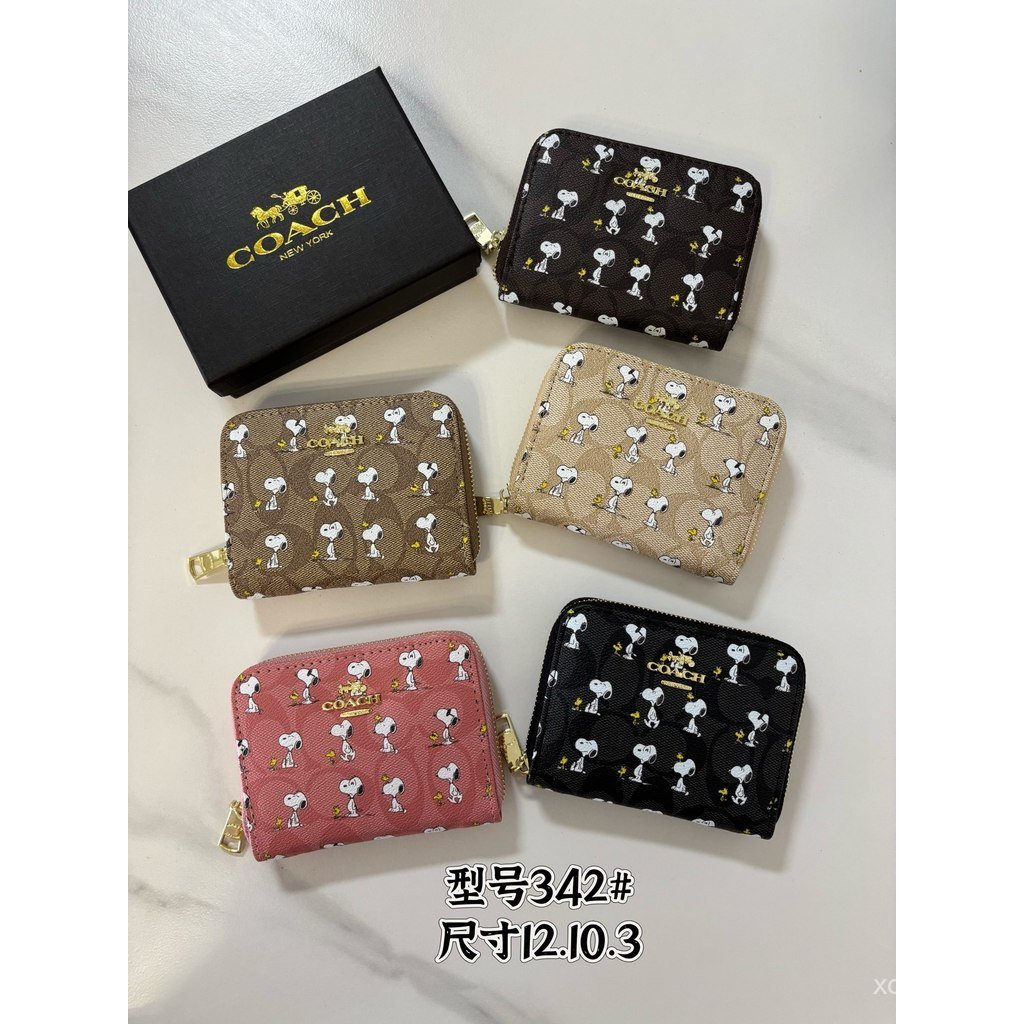 2026Coach wristlet/Coach wallet Ladies Card Holder Coin Purse wallet Presbyopic wallet Anniversary G