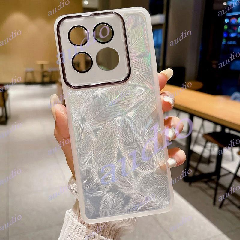 สําหรับRealme 16T 5Gเลเซอร์Feather Glitterเคสโทรศัพท์สําหรับRealme 16T 16X 16 Pro Plus 5Gพร้อมเลนส์ป
