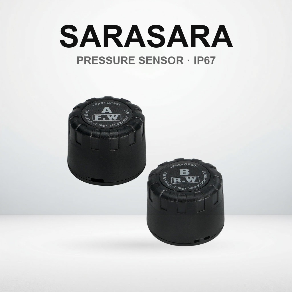 Sarasara Bike Smart Ride Monitor Tire Pressure Sensor - Check air pressure and temperature on your s