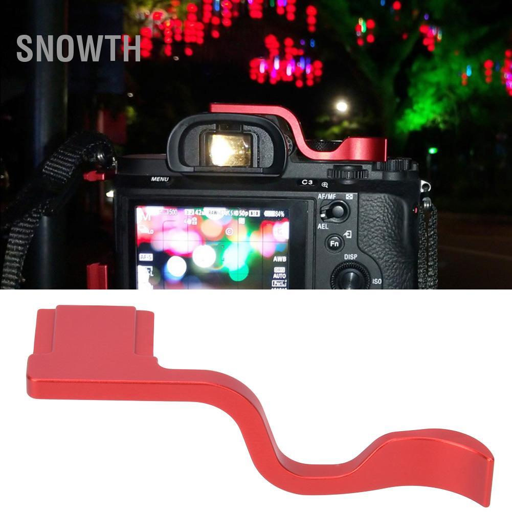 Snowth Snowth อลูมิเนียมร้อนรองเท้า Thumb Handle สายคล้องคอสำหรับ Sony A7M2 M3 A7R2 R3 A9Red
