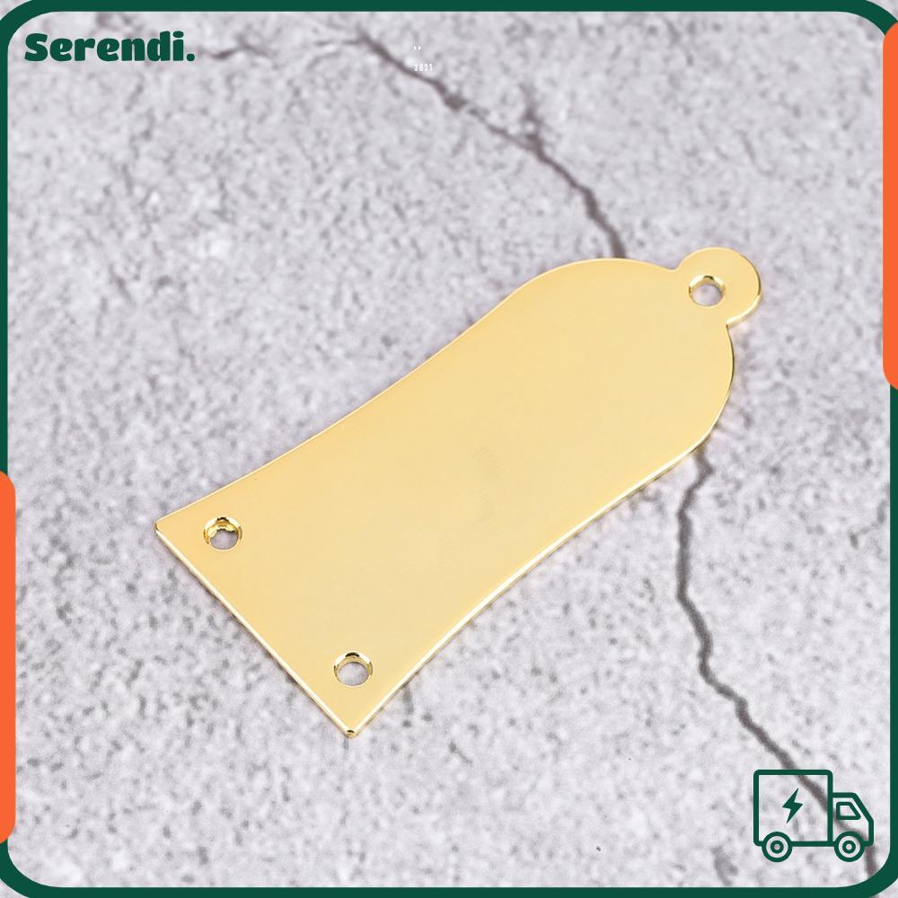 SERENDI 2PCS Metal Truss Rod Cover, 3 หลุมพร้อมสกรู Guitar Truss Rod Cover, Professional Metal Gold/