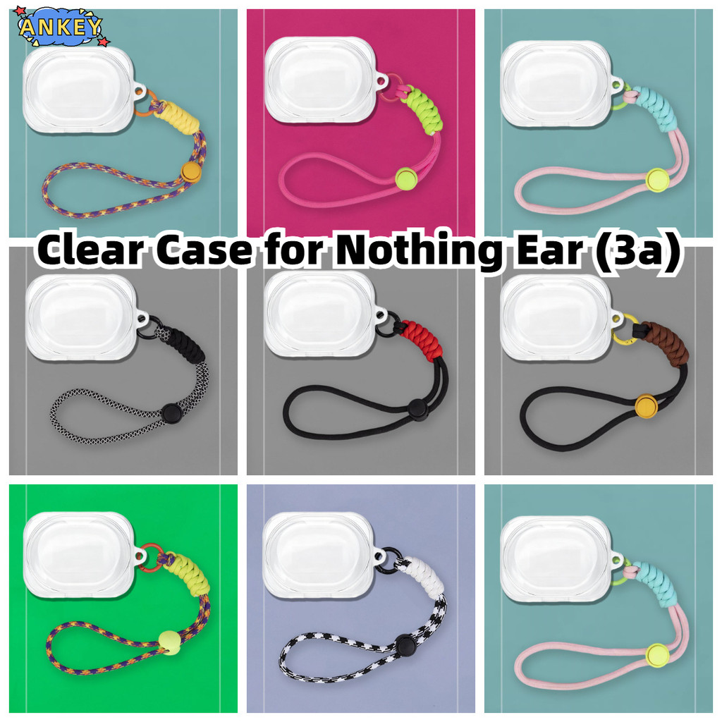 Compatible with Nothing Ear (3a) Case Protective Transparent Clear TPU Covers Bluetooth Earphone She