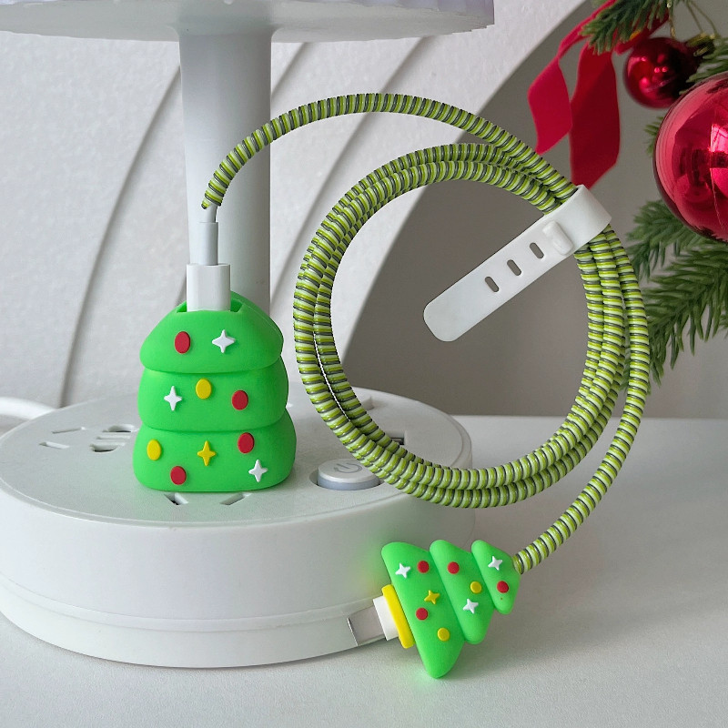 เคสเครื่องชาร์จสีเขียวสําหรับ Anker 511 Nano 3 30w A2147 Cable Winder