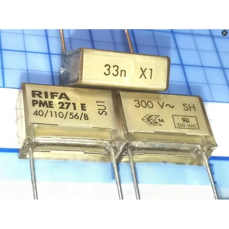 RIFA ฟิล์มตัวเก็บประจุ PME271E 100n X1 104 300V 0.1UF 33n X1 300V 0.03uf 333 47n X1 0.047uf 473 300V