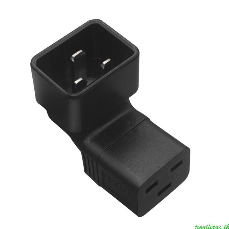 Jenniferac IEC320 C20 ถึง IEC320-C19 ปลั๊กแปลง C20 ชาย 3Pins ถึง IEC320-C19 อะแดปเตอร์