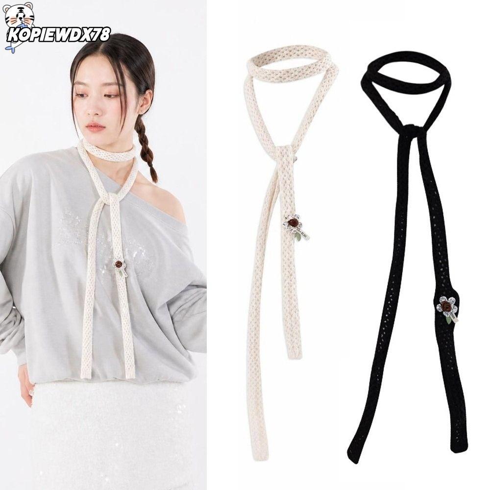 KOPIEWDX78MN ผู้หญิงผ้าพันคอยาว,ความยาว 170 ซม.ถัก Chic ผ้าพันคอบาง, Elegant Warm คอ Streetwear สไตล