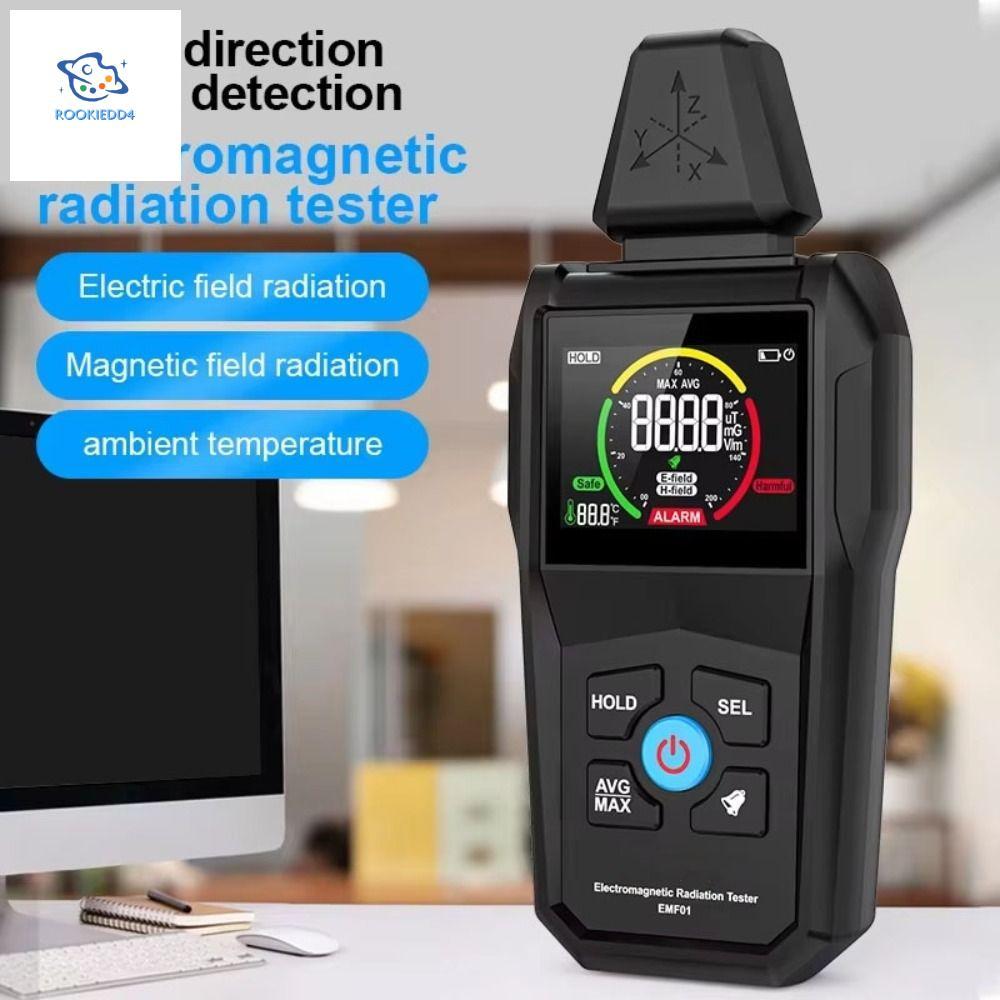 ROOKIEDD4 เครื่องตรวจจับรังสีแม่เหล็กไฟฟ้า, EMF01 ความแม่นยําสูงเครื่องทดสอบรังสีสนามแม่เหล็กไฟฟ้า,ม
