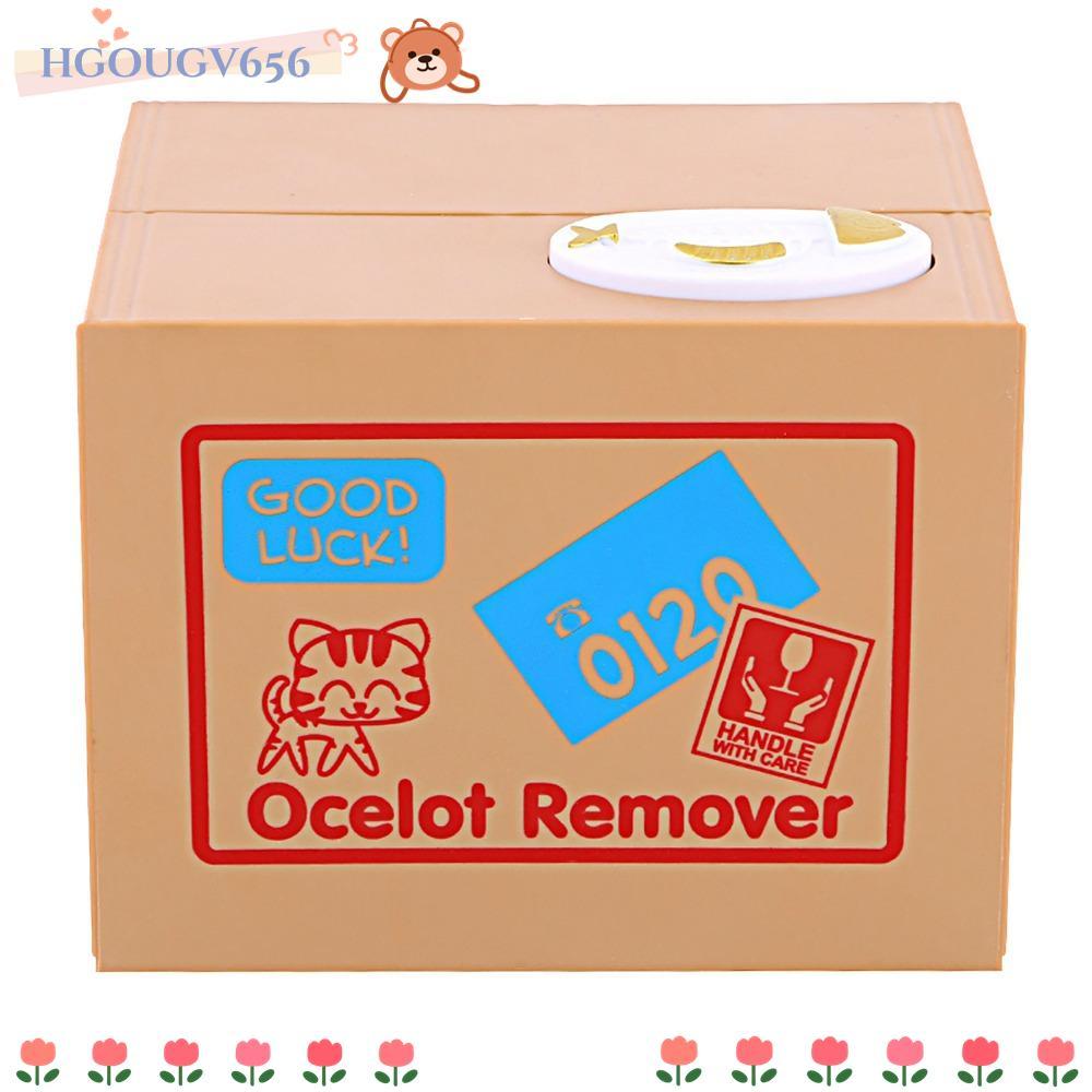 HGOUGVT Cat Money Box, Mechanical Design Automatic Stealing Coin Bank, Cute Coin Collection Money St