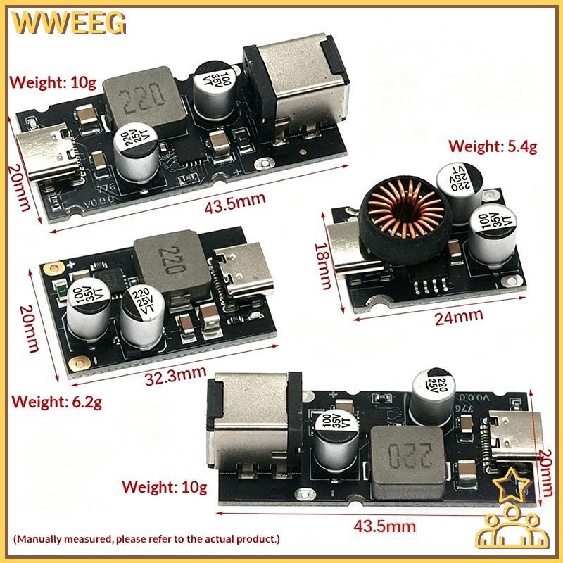 WWEEG PD65W ประเภท C Fast Charging โมดูล Universal Fit DIY Power Charger Circuit Board สําหรับ Custo