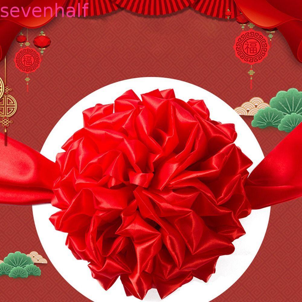 SEVENHALF Flower Ball Handheld Big Wedding Ribbon-Cutting Glorious Ornament