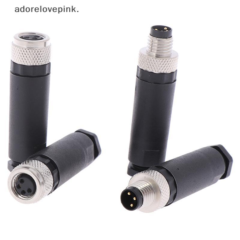 StardustLab 1 PC M8 Sensor Connector 3/4 Pin ปลั๊กมุมตรงชาย/หญิง SDL