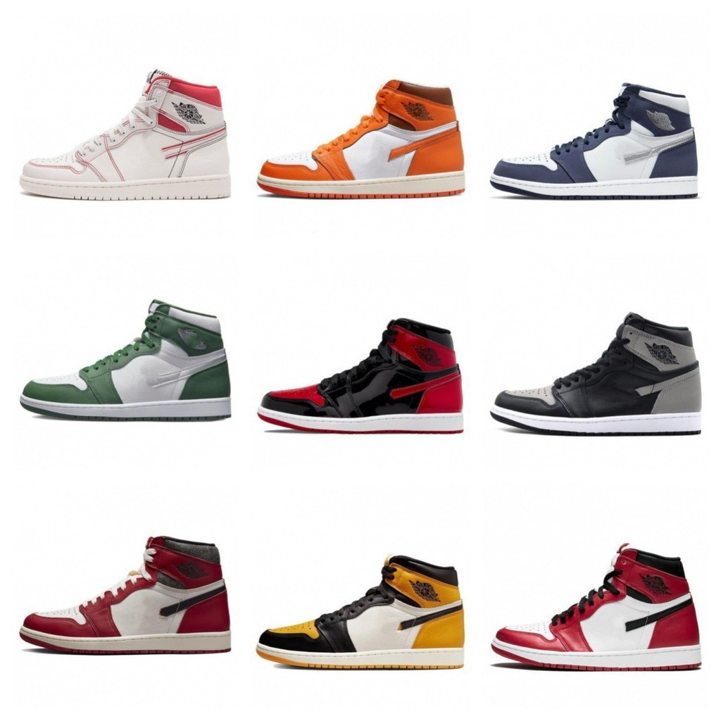 [Rey Stock จัดส่งฟรี]A aj1 รองเท้าบาสเก็ตบอลคุณภาพสูงผู้ชายผู้หญิงรองเท้ากีฬา North Carolina Blue ซื