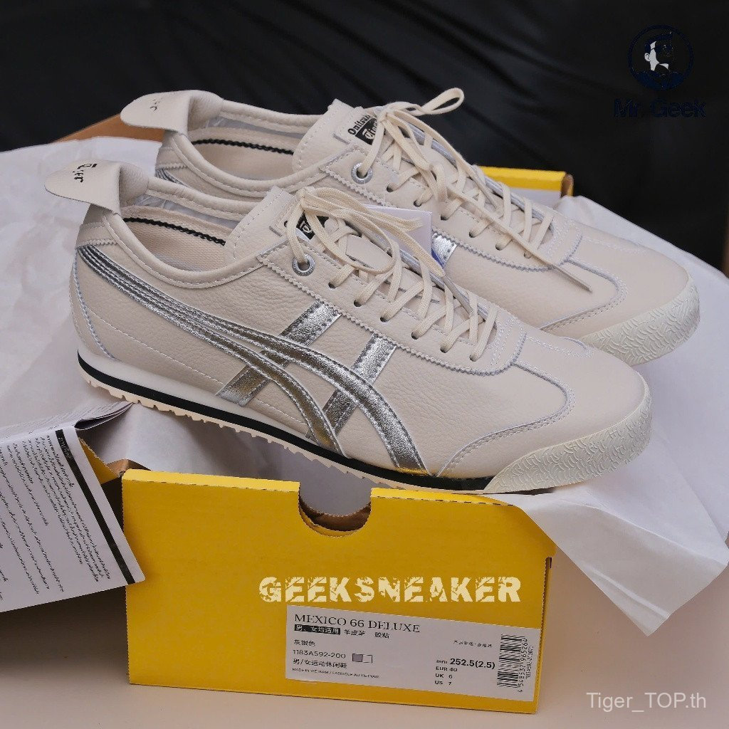 [Zapatillas GeekSneaker] - รองเท้า Onitsuka Tiger Mexico 66 SDSILVER WSYNtiger # mexico66 # รองเท้าล