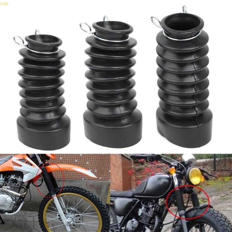 CBY * 2pcs รถจักรยานยนต์ส้อม 27 30 33 มม.ฝุ่น Damping Guard Dirt Bike Shock Boots