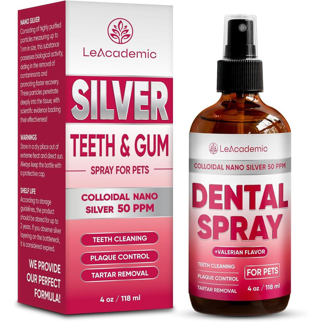 Dental for s – & Breath Freshener ที่ช่วยเรื่องทาร์ทาร์ คราบหินปูน และกลิ่นเหม็น – Silver 50 PPM + V