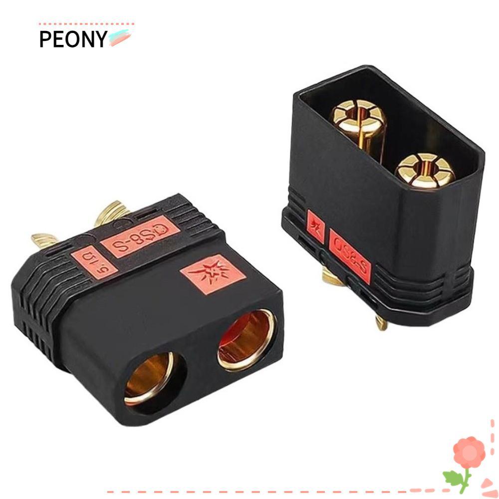 PEONYPAVILION QS8-S Connector, สีดําชุบทอง QS8P-S ปลั๊กแบตเตอรี่, Anti Spark กระแสไฟสูง QS8-S MF ปลั