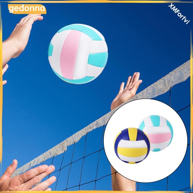 [gedonna] Size 5 Volleyball PU Leather Leisure Ball w/ Ball Pump Beach Game