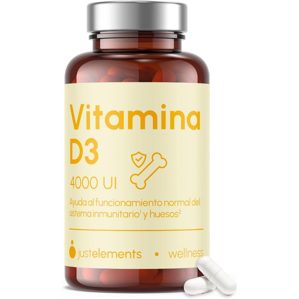 Vitamina D3 4000 UI Just Elements 90 แคปซูล - Just Elements Wellness