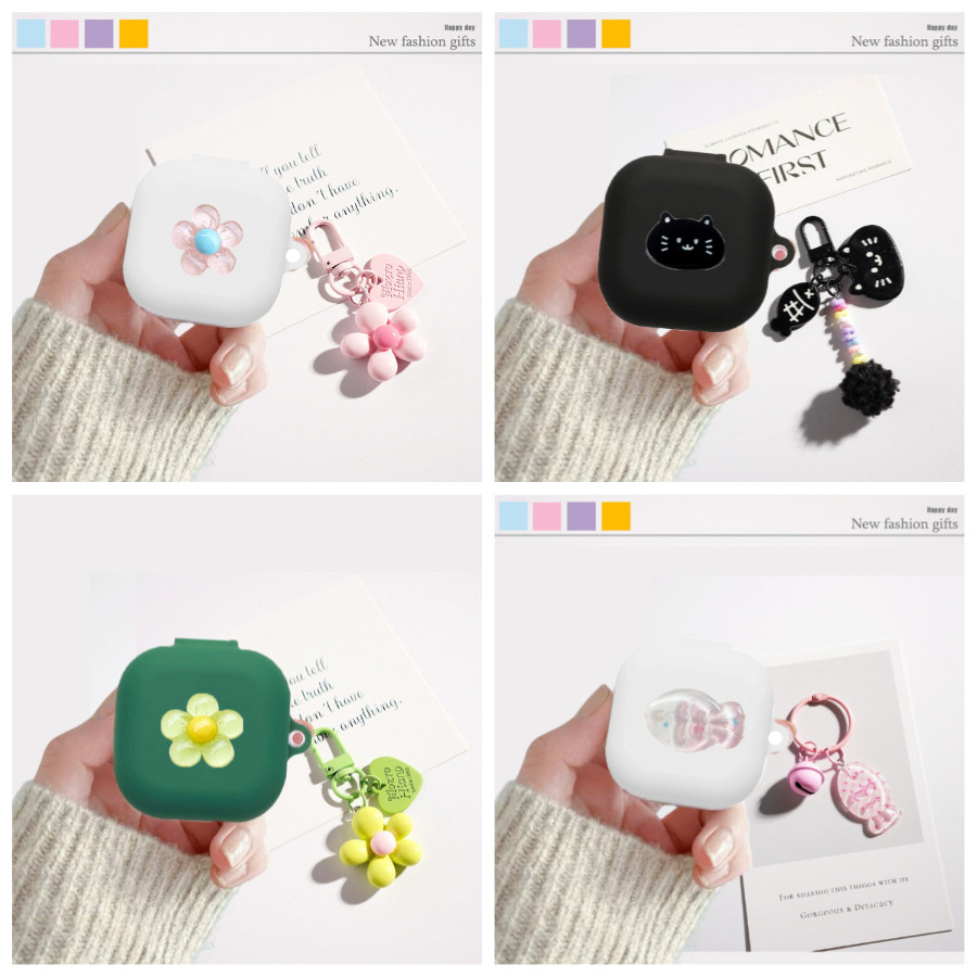 ดอกไม้/การ์ตูนสําหรับ B & O boplay EX / EQ กรณีซิลิโคนหูฟังอุปกรณ์เสริมสําหรับ B & O beoplay EQ กรณี