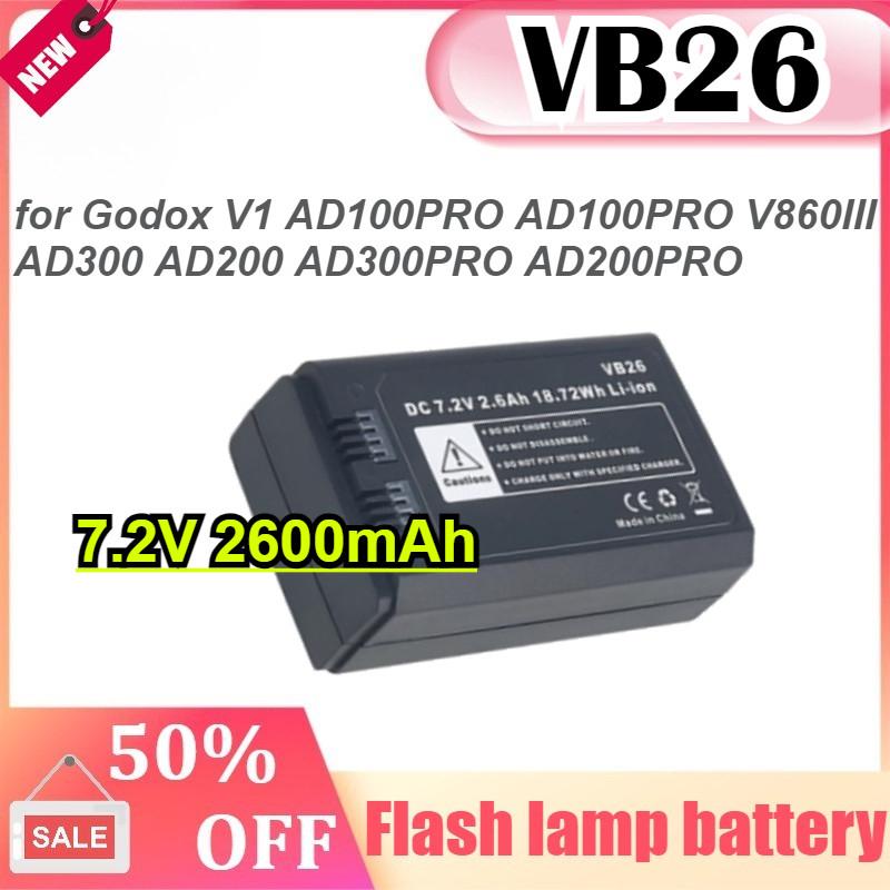 สําหรับ Godox VB26 V1 AD100PRO AD100 PRO V860III WB29 AD300 AD200 AD300Pro AD200pro การถ่ายภาพแฟลชโค