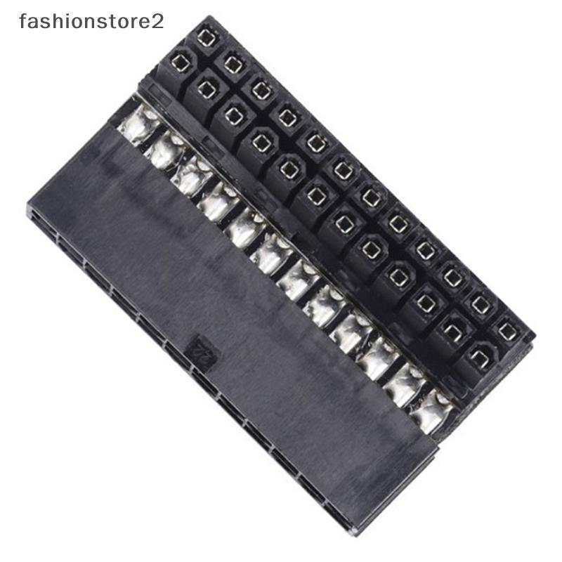 [fsh] ATX 24Pin 90 องศา 24 พินถึง 24 พินอะแดปเตอร์ปลั๊กไฟเมนบอร์ดโมดูลาร์สําหรับสายไฟ [th]