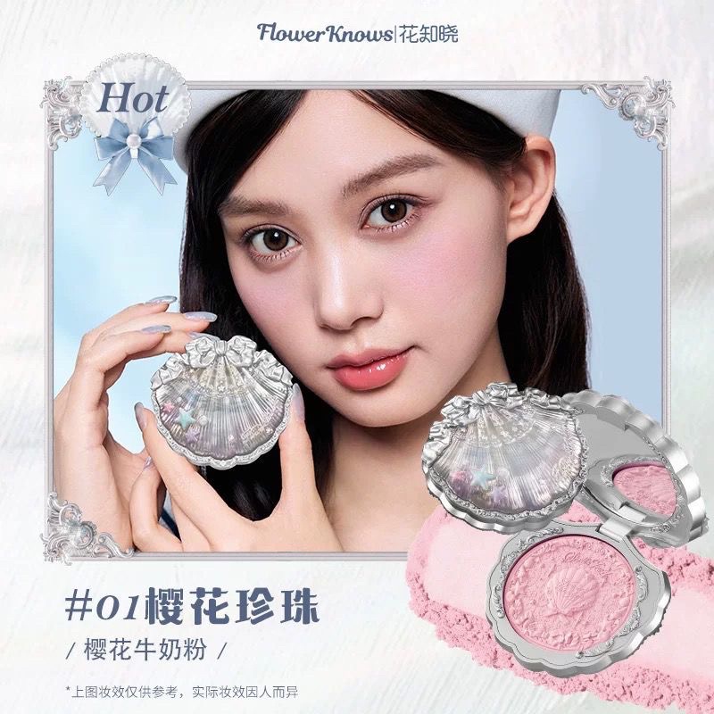 flower knows blush flower knows กล่อง [สินค้าใหม่ซื้อครั้งแรก] Flower Knows Shell Pearl Embossed Sil