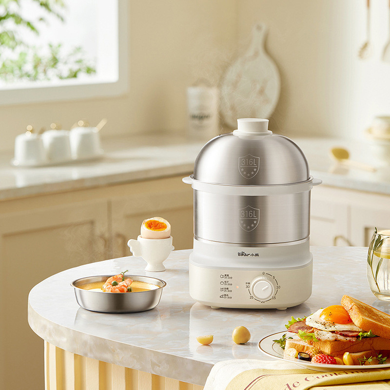 หมีไข่ต้มZDQ-Y14F3 อัตโนมัติ Power-off ไข่ Steamer ในครัวเรือนขนาดเล็ก Steamer Timing Egg Steamer F