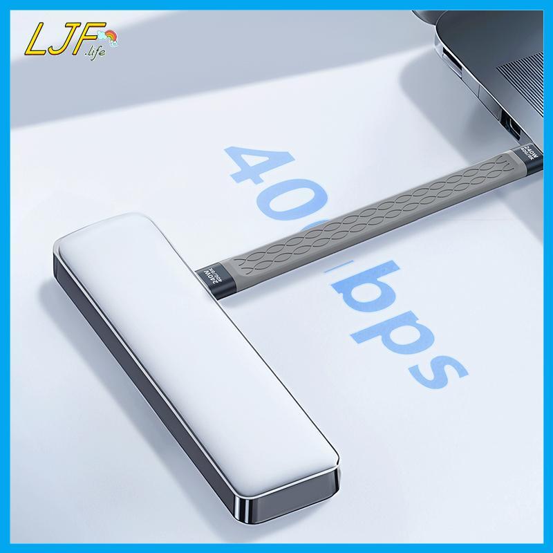 LJF USB4 ข้อมูล Cablepatible Thunderbolt 3 4 40Gbps USB C ถึง Type C สายสั้น 240W 8K60Hz สําหรับ 15 