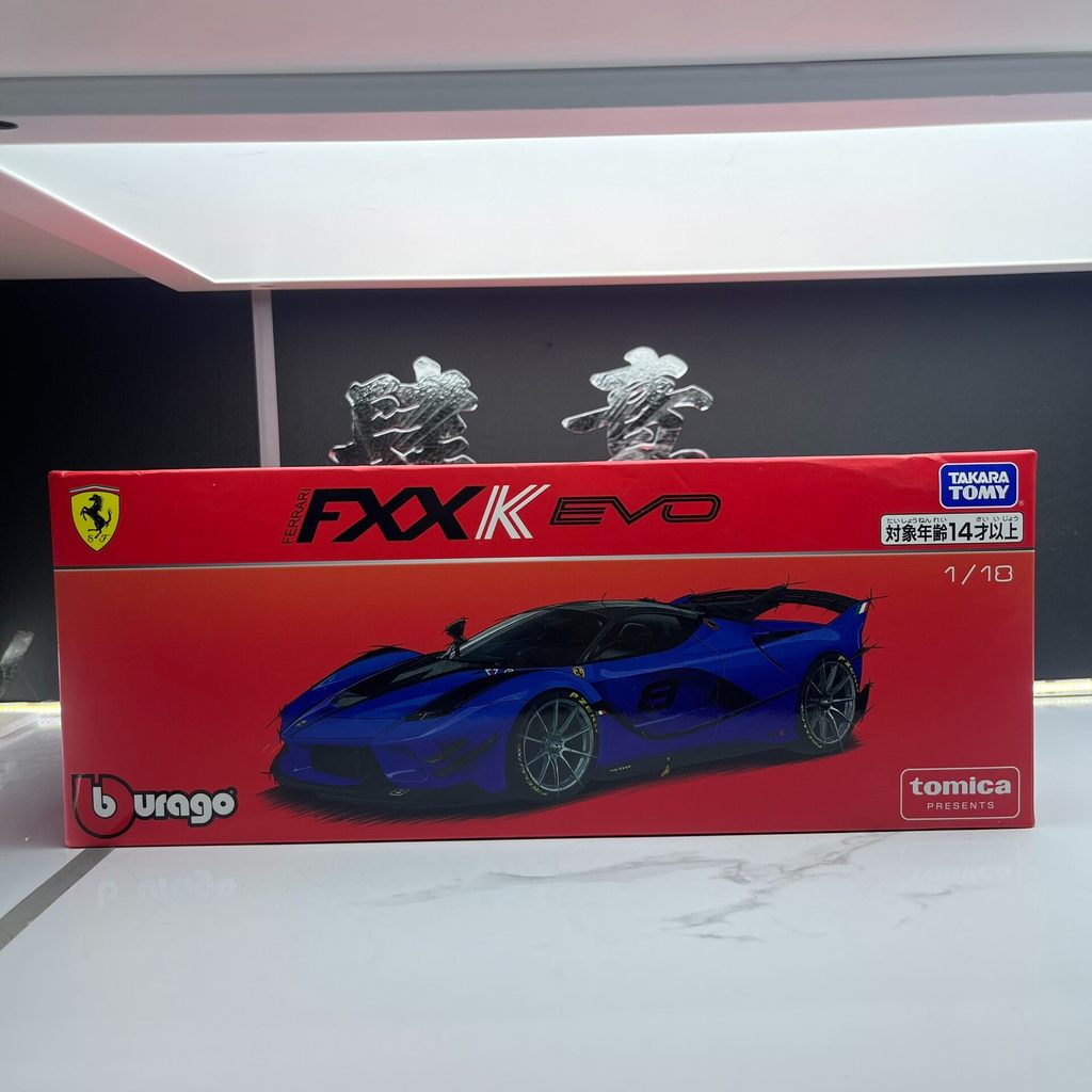 ดีกว่าอเมริกา 1: 18 Ferrari FXX K EVO รุ่นปกแข็งโมเดลรถโลหะผสม snw