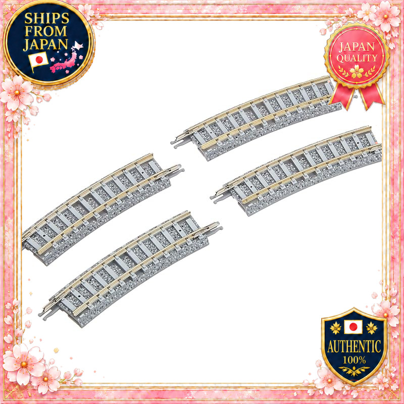 TOMIX N Scale Curved PC Rail C243-15-PC F 4pcs 1863