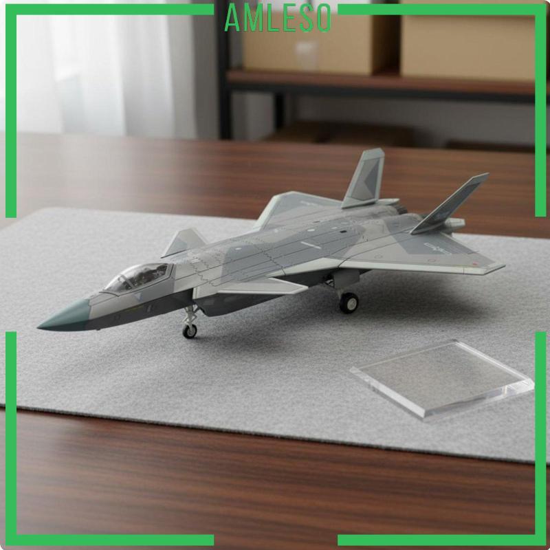 [Amleso] J Fighter Jet Model Glue No Glue Assembly Pre Coloured Jet Splinter Camo