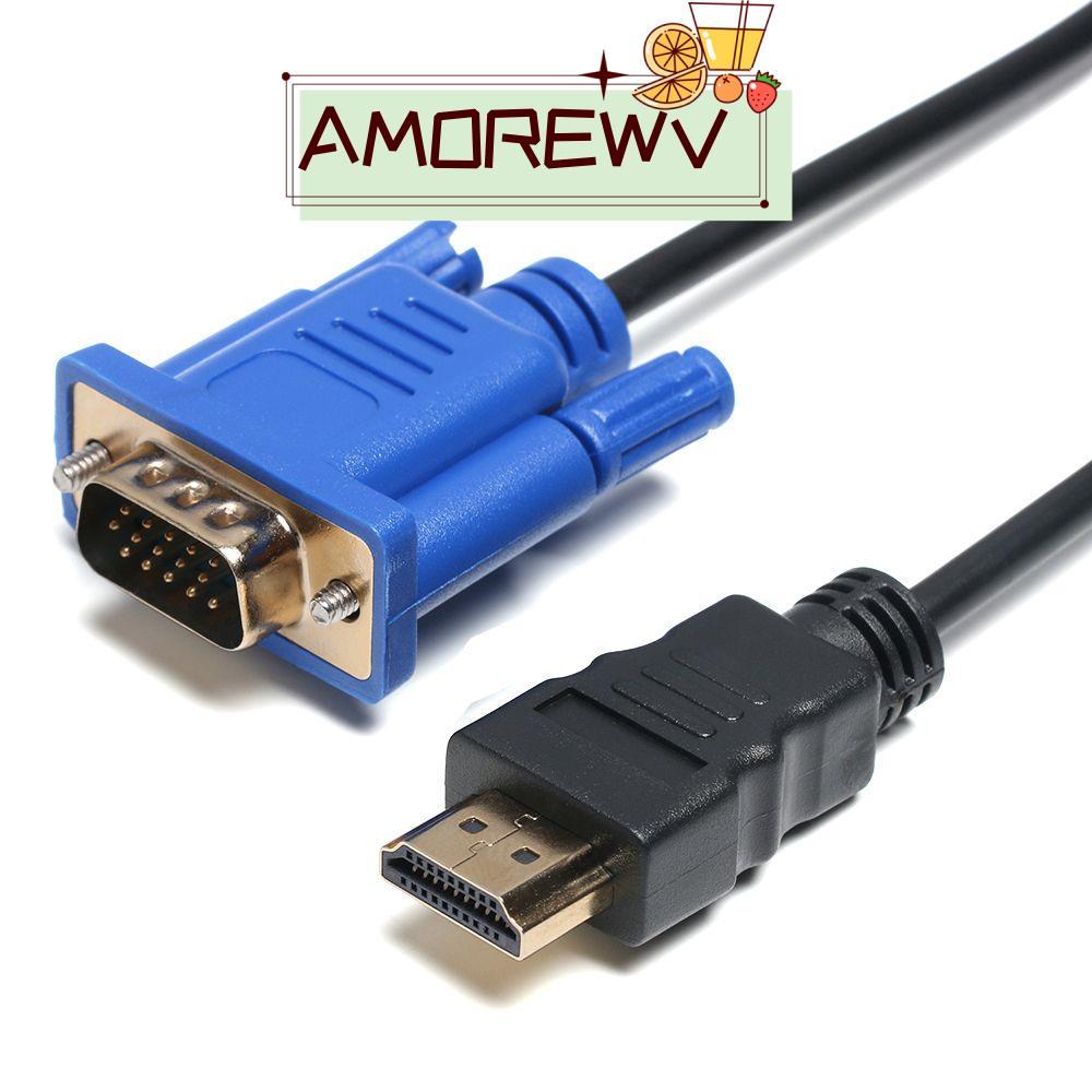 AMOR12WV HD-ใช้งานร่วมกับสาย VGA, 1-5m ชายกับชาย AV Adapter สายไฟ, PC HDTV 1080P คอมพิวเตอร์